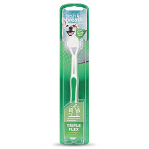 TropiClean Fresh Breath TripleFlex Toothbrush for Dogs - Small